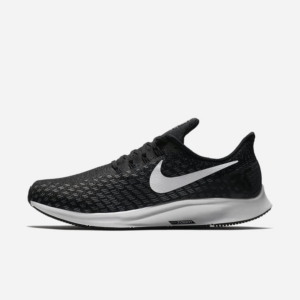 Chaussure De Running Nike Air Zoom Pegasus 35 Noir 0235-179 Black/Gunsmoke/Oil Grey/White Homme | EEJ-17128544